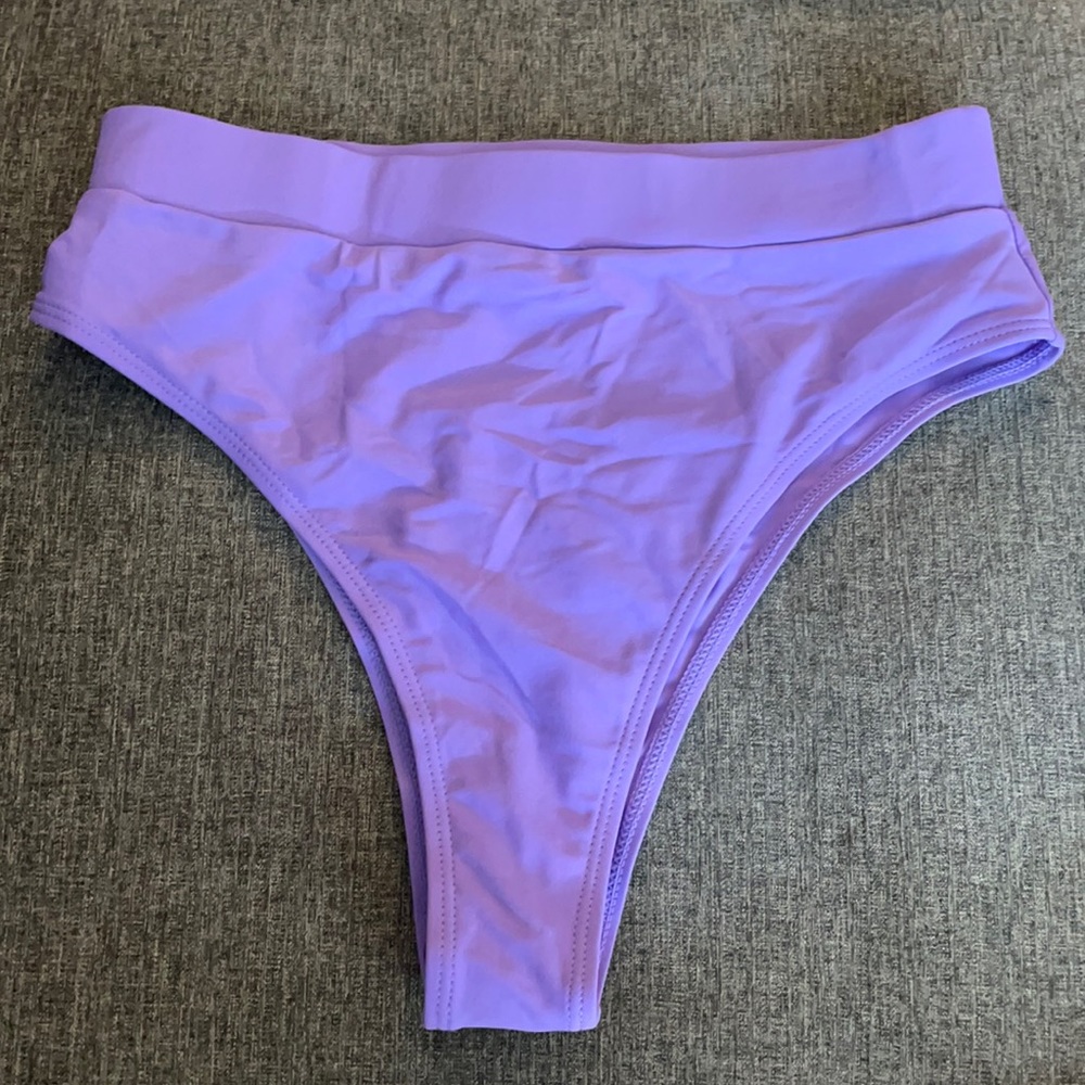Brand new SHEIN high waisted purple bikini bottoms